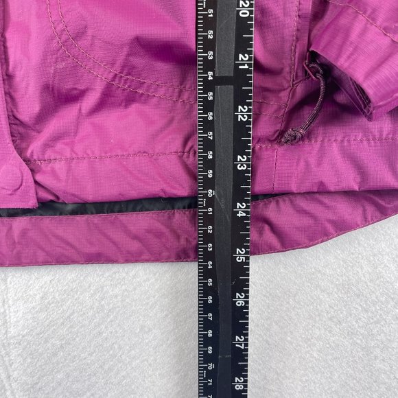 COLUMBIA Womens L Waterproof Jacket Berry Purple Lightweight Full Zip Hooded - Picture 14 of 14